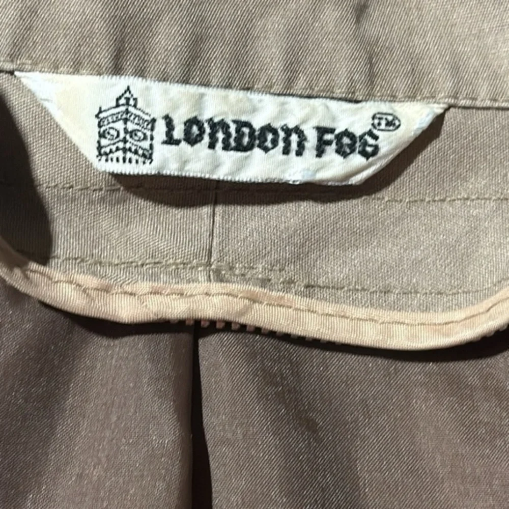 Vintage London Fog 2pc‎ jacket khaki removable zip liner women’s size 5/6 (1716) - Picture 3 of 14